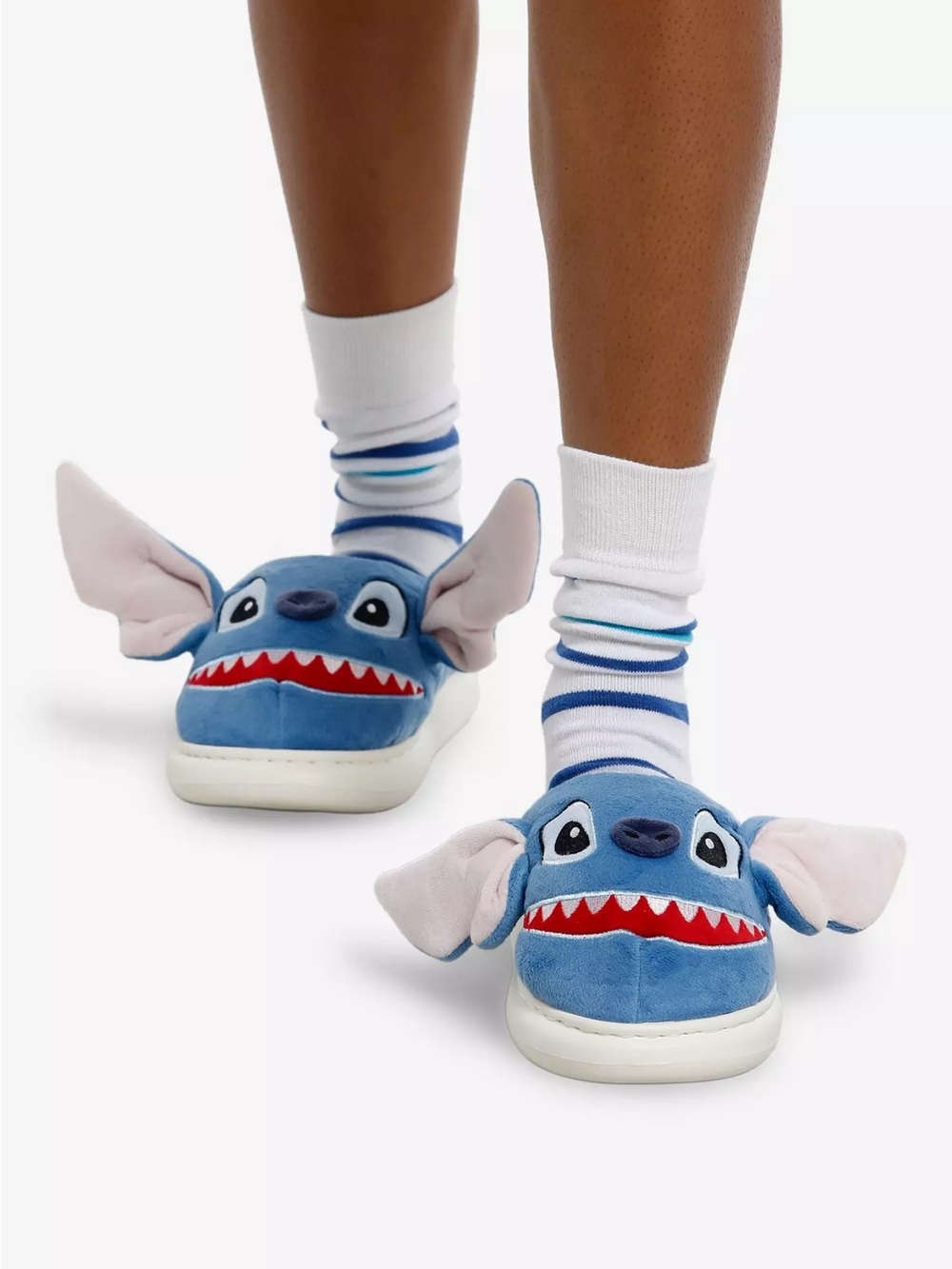 Disney Stitch Figural Plush Slippers